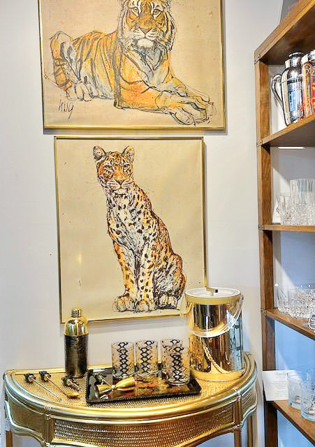 Jeffrey Clark Style - Tiger and Cheetah Paintings