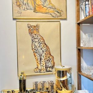 Jeffrey Clark Style - Tiger and Cheetah Paintings